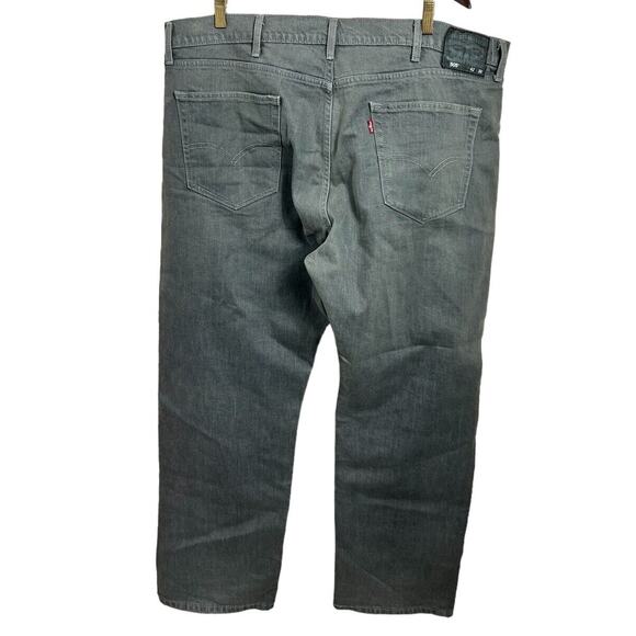 Men's Levi's 505 Gray Wash Jeans Sz 42X30 Regular Fit Straight Leg Zip Fly - Picture 7 of 8